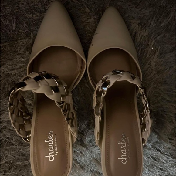 Cream and silver mules - Picture 2 of 2